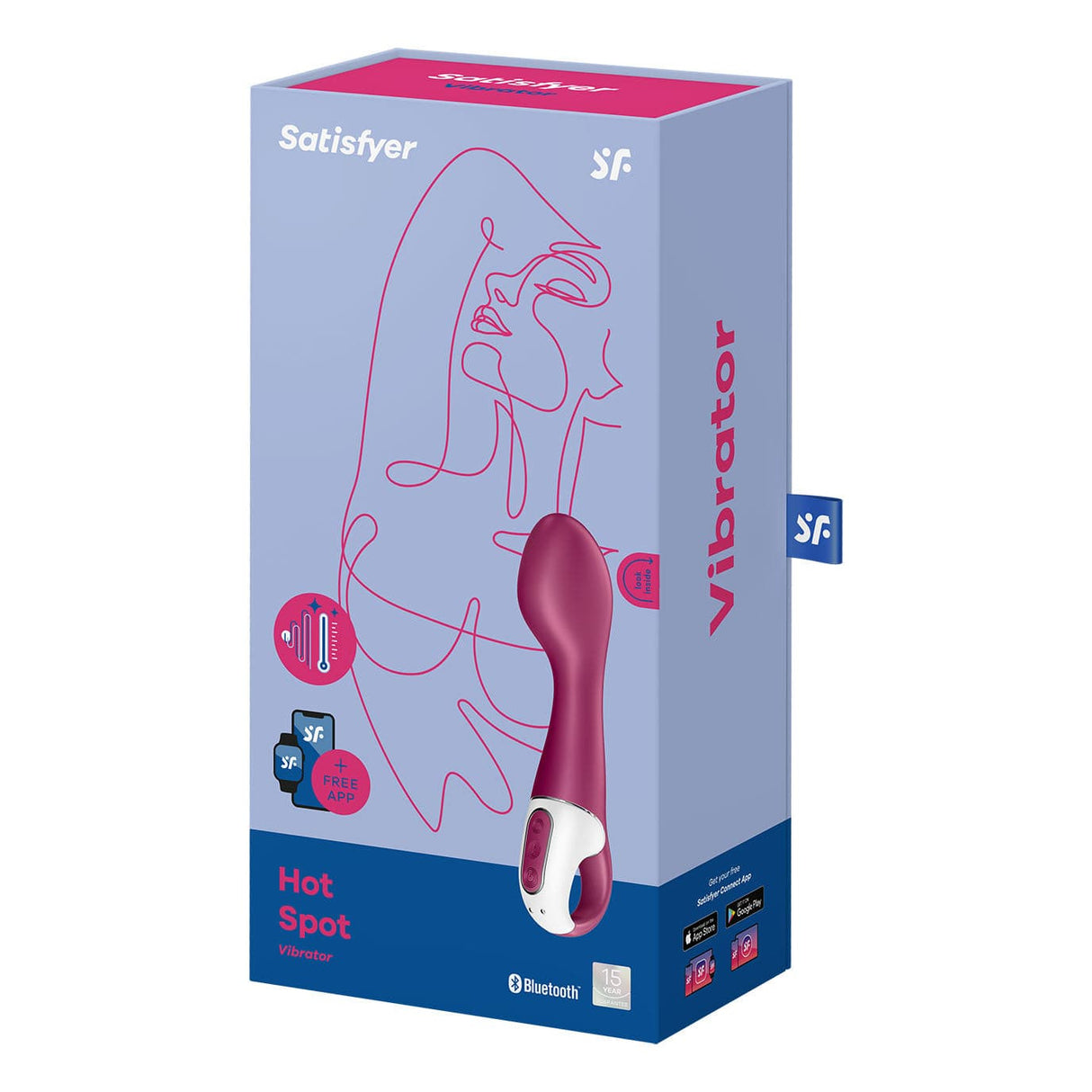 Satisfyer - Hot Spot Heated G Spot Vibrator (Pink) STF1266 CherryAffairs