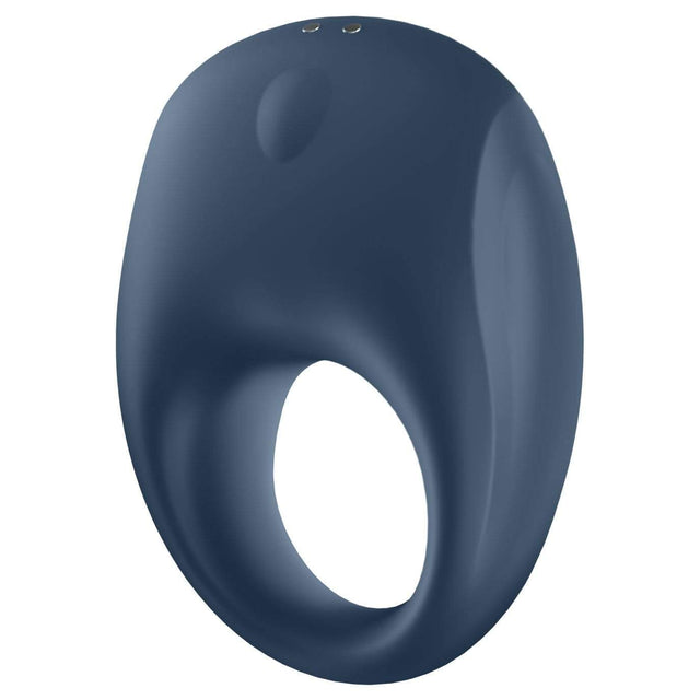 Satisfyer - Strong One App-Controlled Silicone Cock Ring (Blue Black) STF1168 CherryAffairs