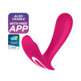 Satisfyer - Top Secret App-Controlled Wearable G-spot Vibrator (Pink) STF1211 CherryAffairs