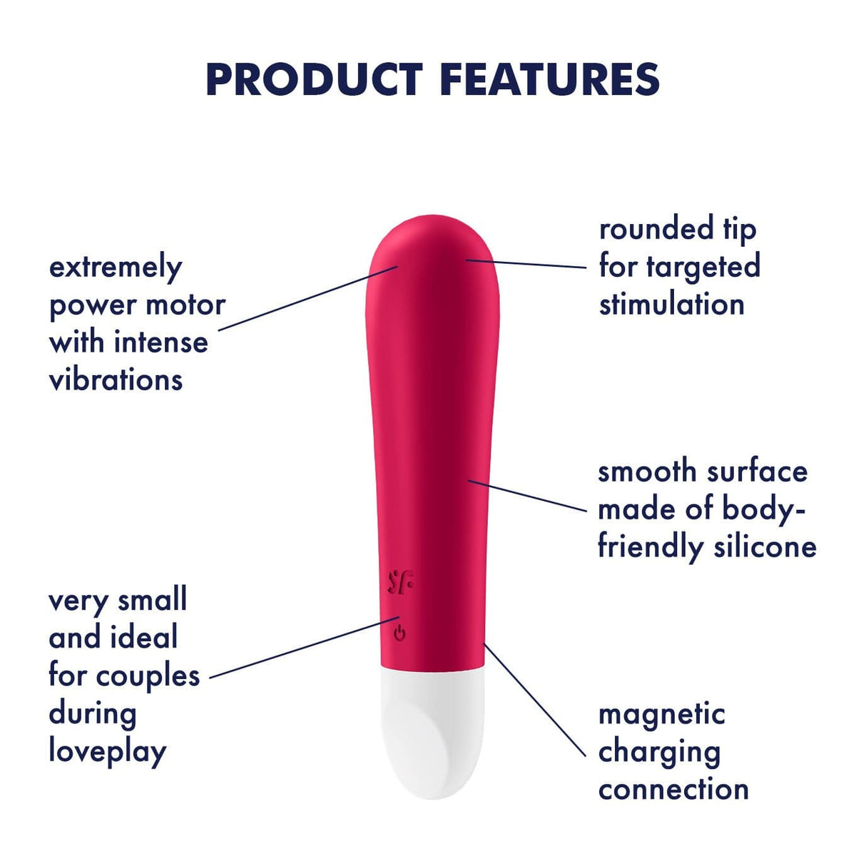 Satisfyer - Ultra Power Bullet 1 Vibrator (Red) STF1181 CherryAffairs