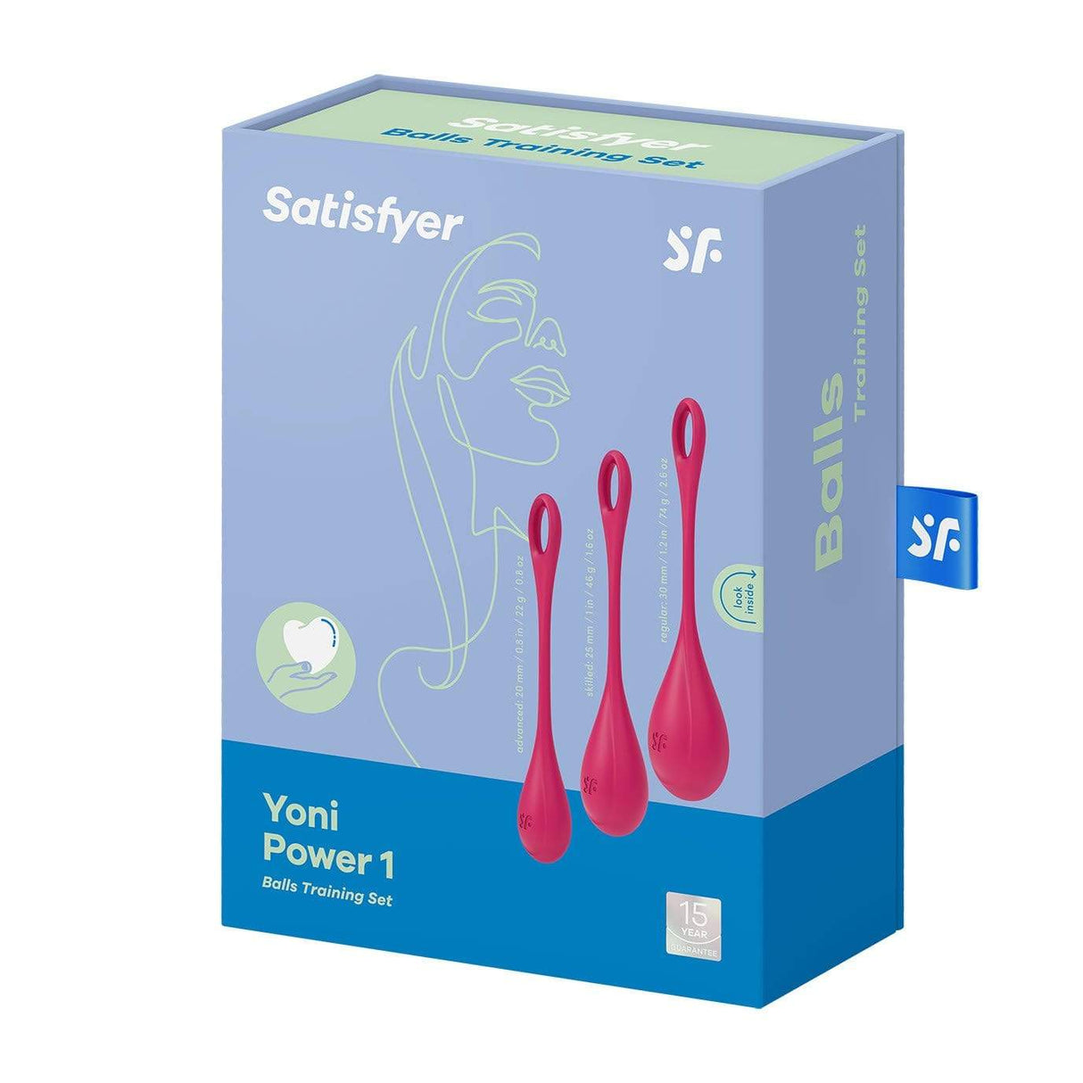 Satisfyer - Yoni Power 1 Silicone Kegel Balls Training Set (Red) STF1197 CherryAffairs