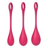 Satisfyer - Yoni Power 1 Silicone Kegel Balls Training Set (Red) STF1197 CherryAffairs