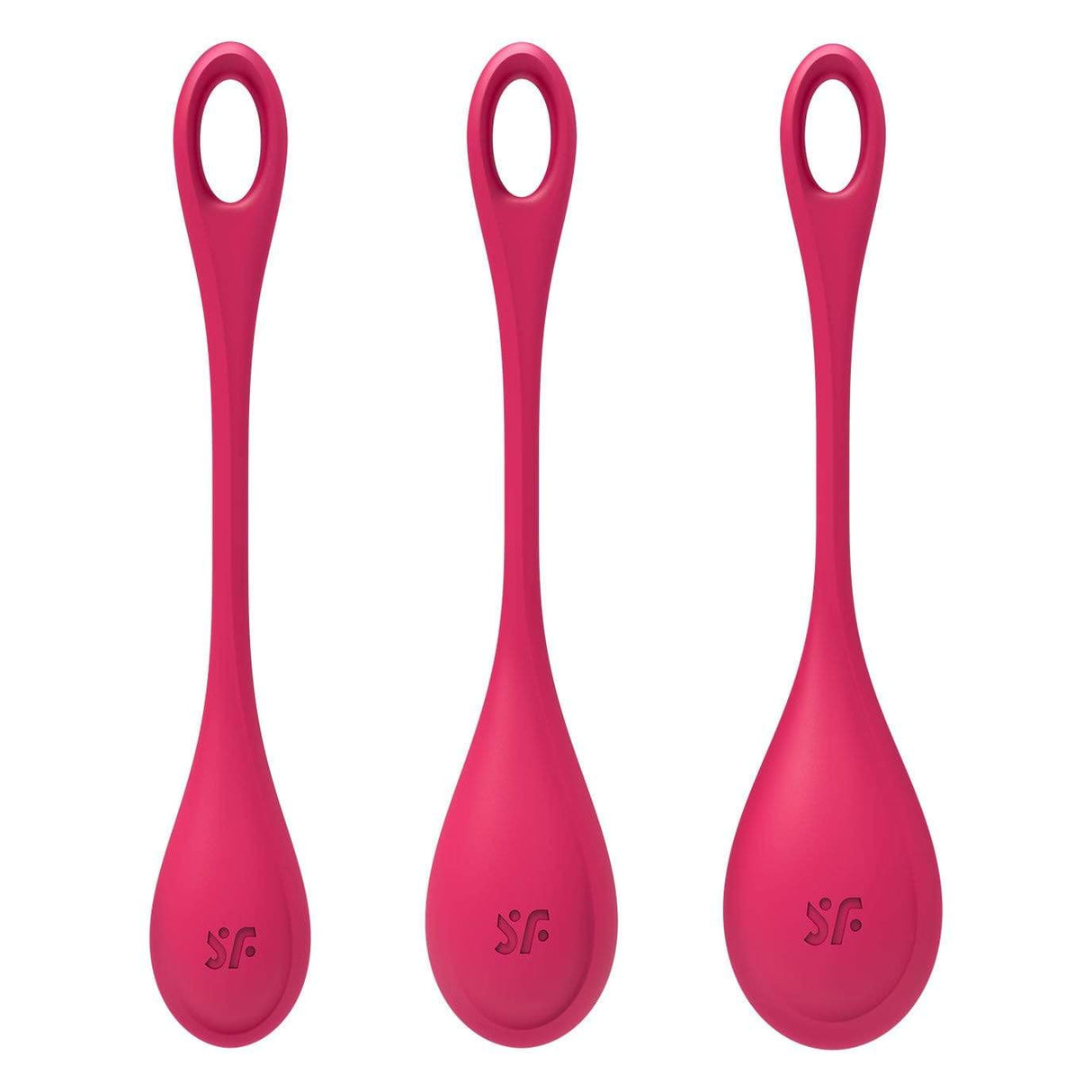 Satisfyer - Yoni Power 1 Silicone Kegel Balls Training Set (Red) STF1197 CherryAffairs