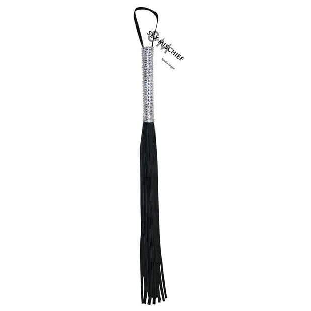 Sex and Mischief - Sparkle Flogger (Black) SM1031 CherryAffairs