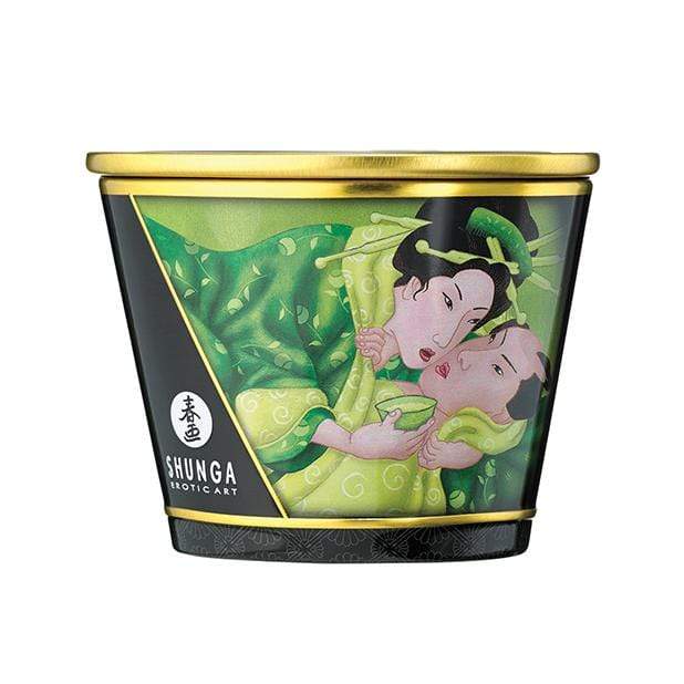 Shunga - Erotic Art Massage Candle Zenitude Exotic Green Tea 5.7oz SU1010 CherryAffairs