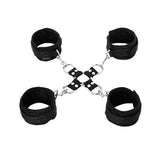 Sportsheets - Five Piece Hog Tie and Cuff Set (Black) SS1027 CherryAffairs