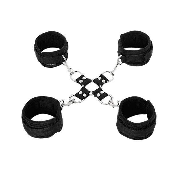 Sportsheets - Five Piece Hog Tie and Cuff Set (Black) SS1027 CherryAffairs