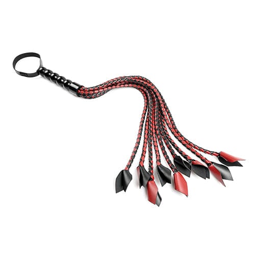 Sportsheets - Saffron BDSM Braided Flogger (Red/Black) SS1067 CherryAffairs