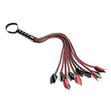 Sportsheets - Saffron BDSM Braided Flogger (Red/Black) SS1067 CherryAffairs