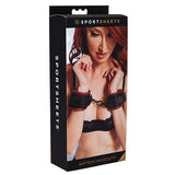 Sportsheets - Saffron Soft Handcuffs (Black) SS1049 CherryAffairs