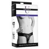 Strap U - Domina Adjustable Wide Band Strap On Harness (Black) STU1001 CherryAffairs