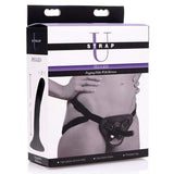 Strap U - Pegged Pegging Dildo with Strap On Harness (Black) STU1009 CherryAffairs