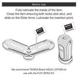 Tenga - Flip Zero 0 Electronic Vibration Masturbator (White) TE1099 CherryAffairs