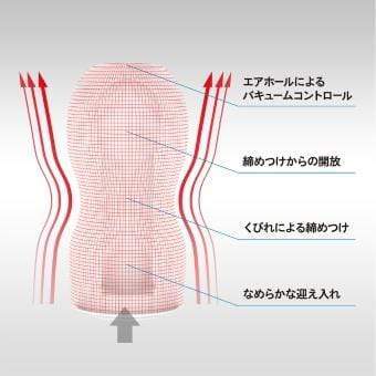 Tenga - New Original Vacuum Cup Masturbator (Red) TE1157 CherryAffairs