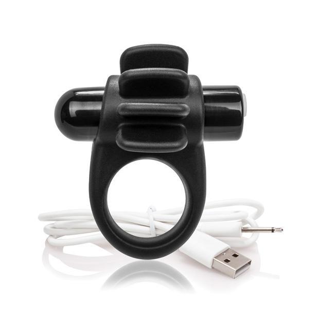 The Screaming O - Charged Skooch Rechargeable Silicone Cock Ring (Black) TSO1050 CherryAffairs