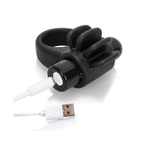 The Screaming O - Charged Skooch Rechargeable Silicone Cock Ring (Black) TSO1050 CherryAffairs