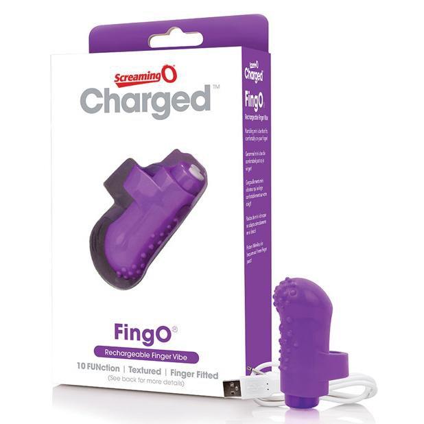 TheScreamingO - Charged FingO Rechargeable Finger Vibe (Purple) TSO1108 CherryAffairs