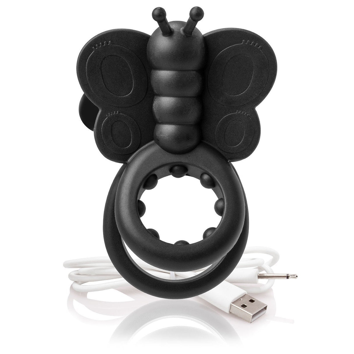 TheScreamingO - Charged Monarch Rechargeable Butterfly Cock Ring (Black) TSO1099 CherryAffairs