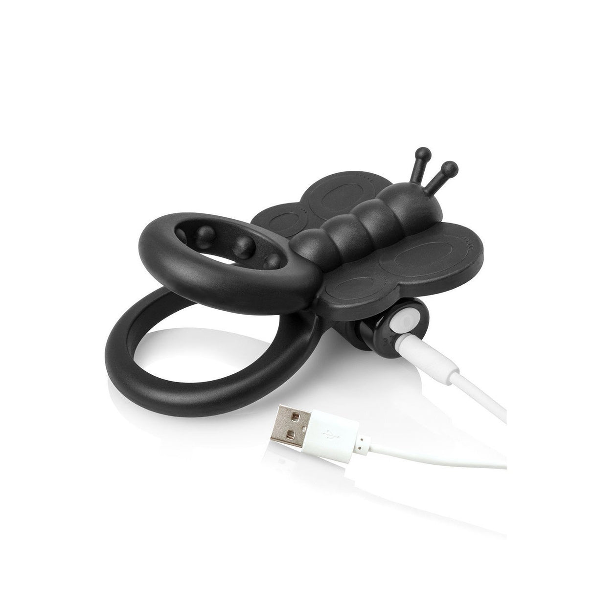 TheScreamingO - Charged Monarch Rechargeable Butterfly Cock Ring (Black) TSO1099 CherryAffairs