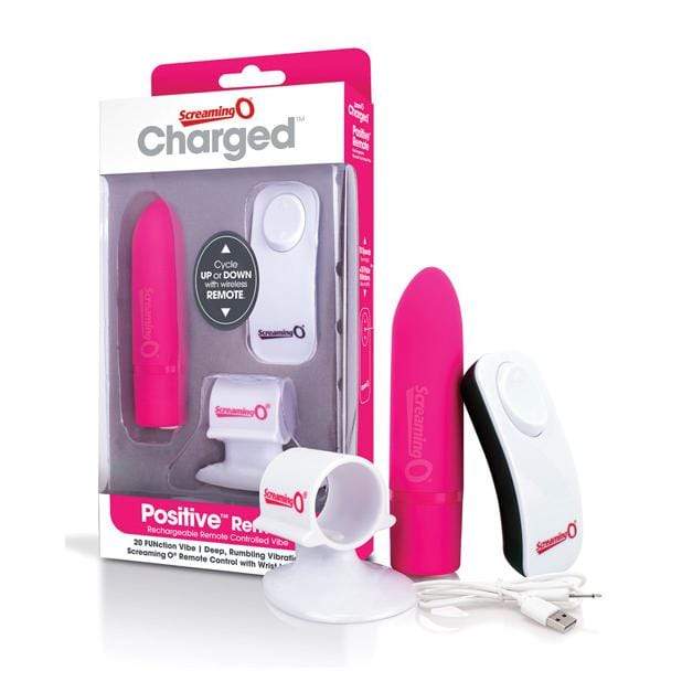 TheScreamingO - Charged Positive Remote Control Vibrator (Pink) TSO1117 CherryAffairs