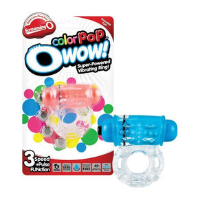 TheScreamingO - ColorPoP OWow Super Powered Vibrating Cock Ring (Blue) TSO1098 CherryAffairs