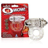 TheScreamingO - O Wow Super Powered Vibrating Cock Ring (Clear) TSO1079 CherryAffairs