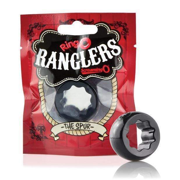 TheScreamingO - Ranglers The Spur Cock Ring (Black)    Silicone Cock Ring (Non Vibration)