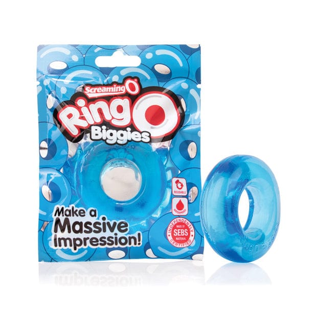 TheScreamingO - RingO Biggies Rubber Cock Ring (Blue) TSO1132 CherryAffairs