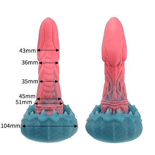 Tomax - Mimic Dragon Predator Regular Silicone Dildo (Pink)    Non Realistic Dildo w/o suction cup (Non Vibration)