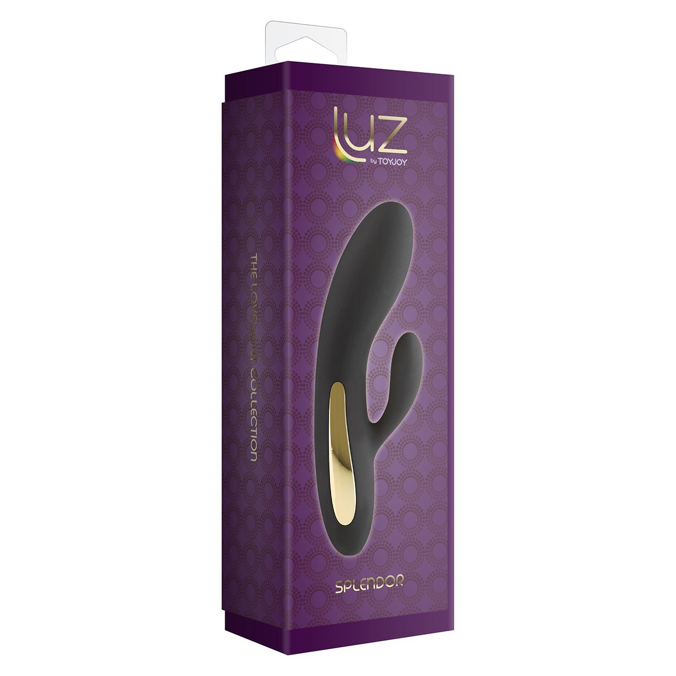 ToyJoy - Luz Splendor Rabbit Vibrator (Black) - CherryAffairs.sg