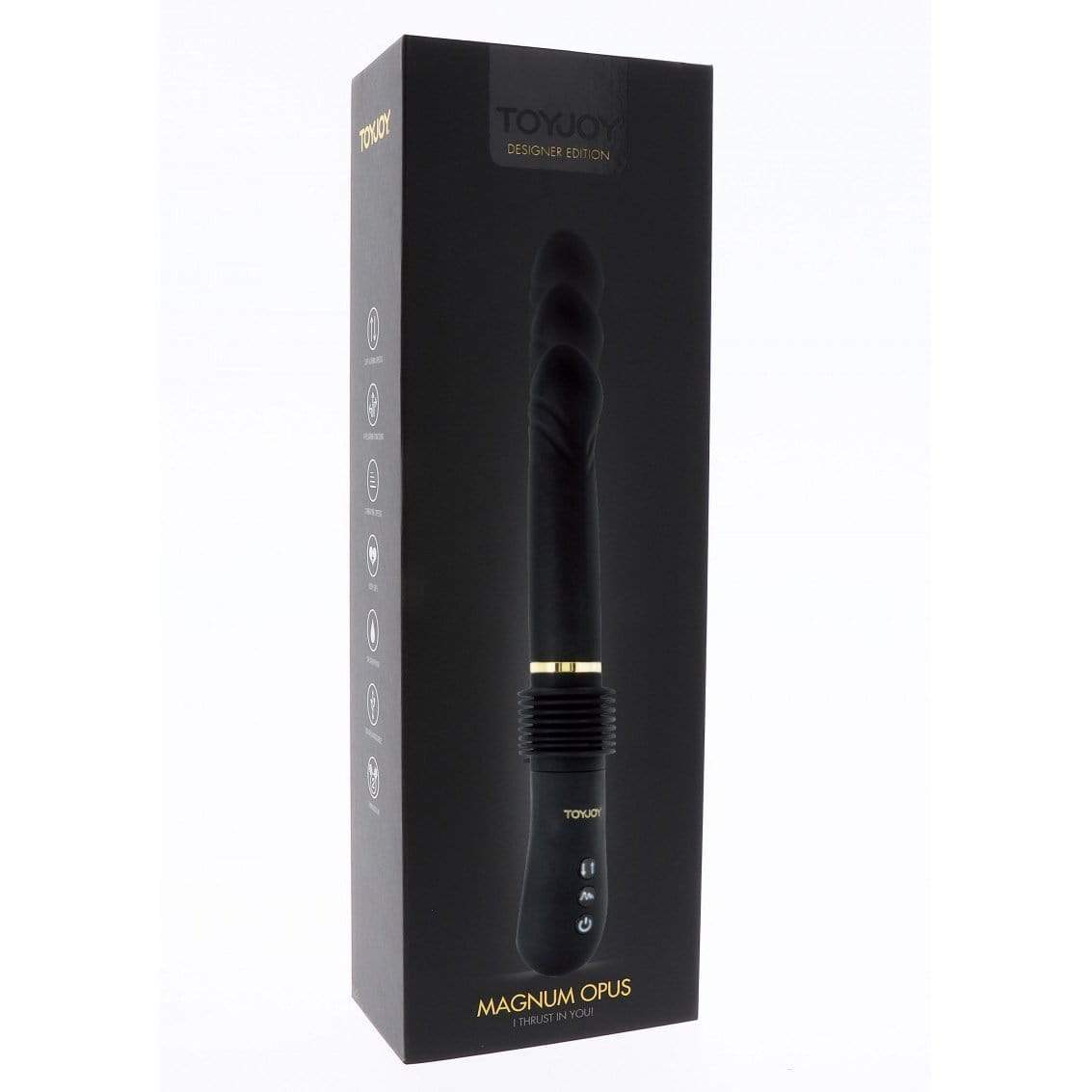 ToyJoy - Magnum Opus I Thrust in You Thruster Vibrator  (Black) TJ1073 CherryAffairs