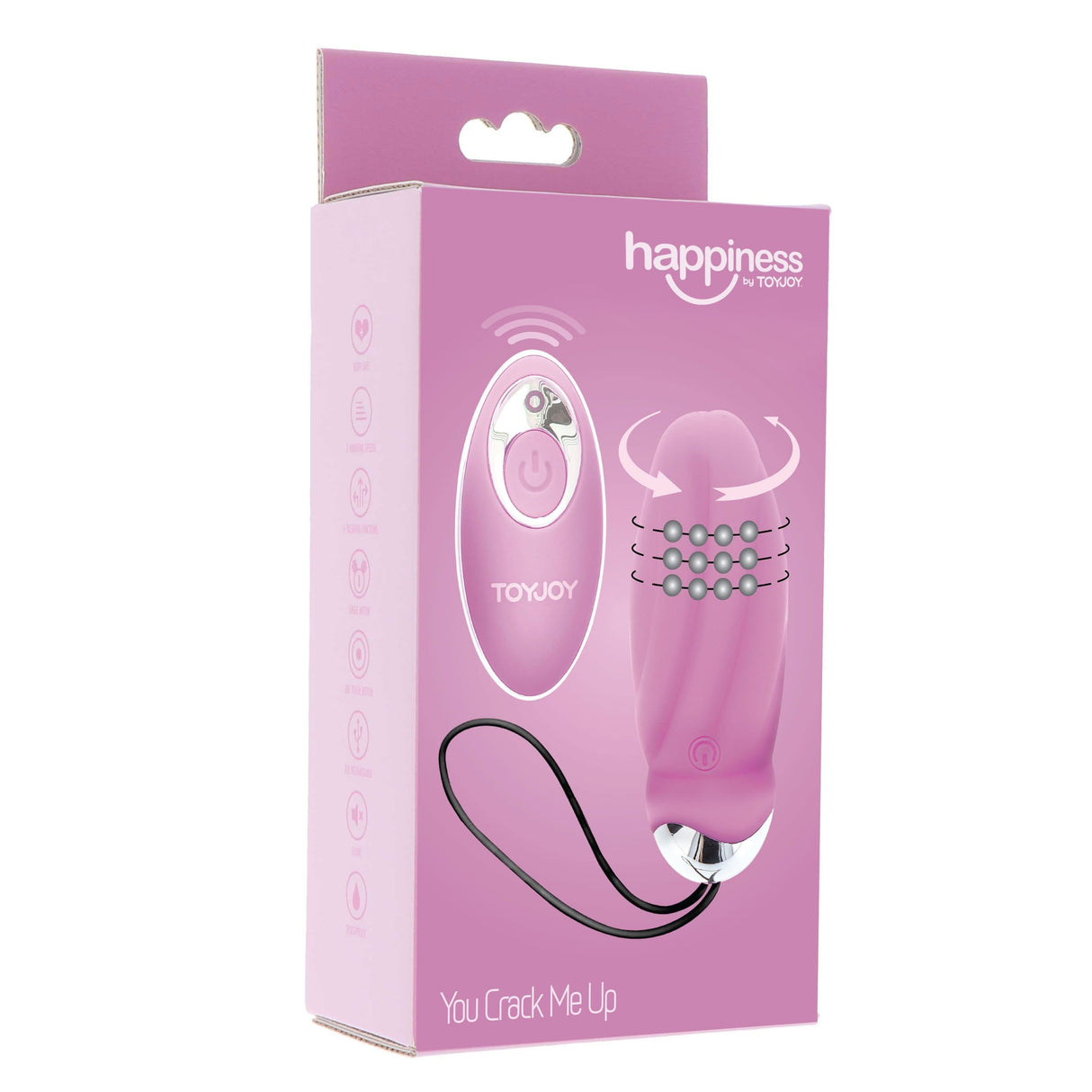 ToyJoy - You Crack Me Up Remote Control Egg Vibrator (Pink) TJ1078 CherryAffairs