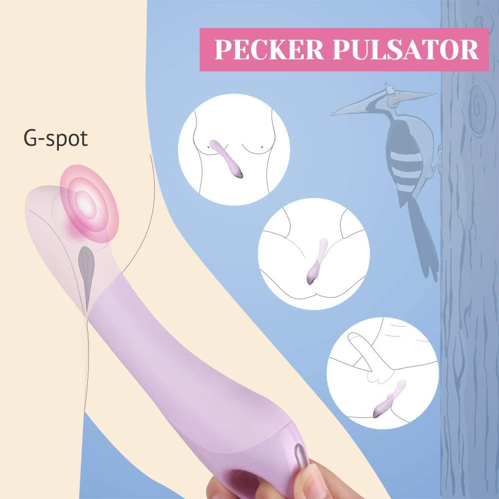 Tracy's Dog - Rechargeable G Spot Vibrator Pulsator (Purple) TRD1007 CherryAffairs