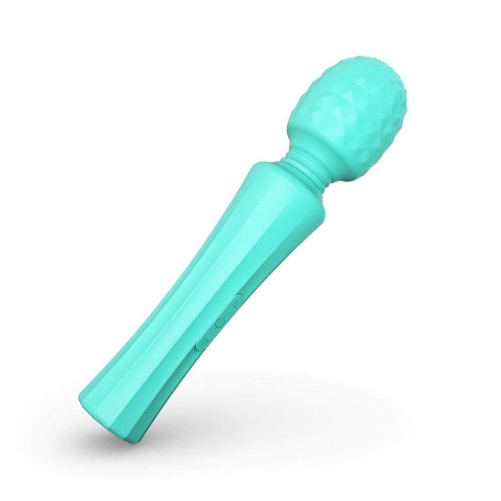 Tracy's Dog - Seaquake Silicone Bumps Wand Massager (Blue) TRD1022 CherryAffairs