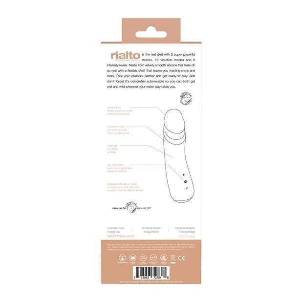 VeDO - Rialto Rechargeable Realistic Vibrator (Vanilla)    Realistic Dildo w/o suction cup (Vibration) Rechargeable