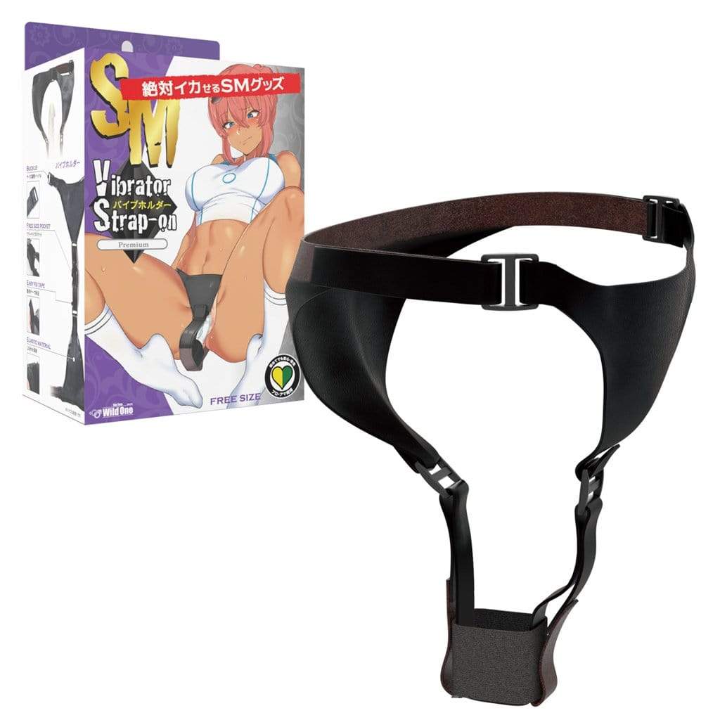 Wild One - SM Premium Vibrator Holder Harness (Black) WO1014 CherryAffairs