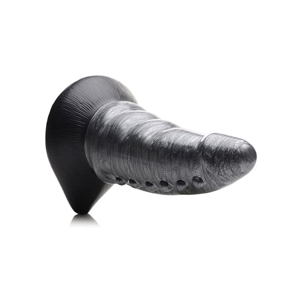 XR - Creature Cocks Beastly Tapered Bumpy Silicone Dildo (Silver/Black) XR1047 CherryAffairs