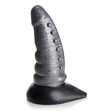 XR - Creature Cocks Beastly Tapered Bumpy Silicone Dildo (Silver/Black) XR1047 CherryAffairs