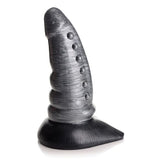 XR - Creature Cocks Beastly Tapered Bumpy Silicone Dildo (Silver/Black) XR1047 CherryAffairs
