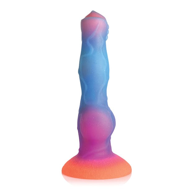 XR - Creature Cocks Glow in the Dark Space Cock Silicone Alien Dildo (Multi Colour)    Non Realistic Dildo with suction cup (Non Vibration)