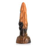 XR - Creature Cocks Ravager Rippled Tentacle Silicone Dildo (Orange/Black) XR1049 CherryAffairs