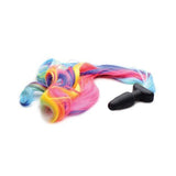 XR - Tailz Rainbow Pony Tail Anal Plug (Black) XR1019 CherryAffairs