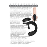 Zero Tolerance - Vibrating Ball Cradle Cock Ring with Remote (Black) ZR1022 CherryAffairs