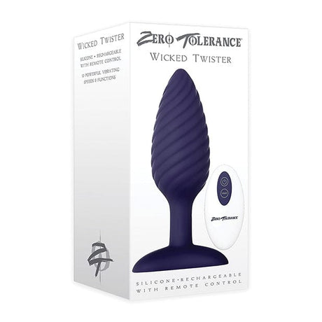 Zero Tolerance - Wicked Twister Remote Control Rechargeable Anal Plug (Purple) ZR1024 CherryAffairs